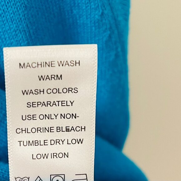 Woman Within Single Button Cardi- Turquoise 2X - Picture 7 of 7